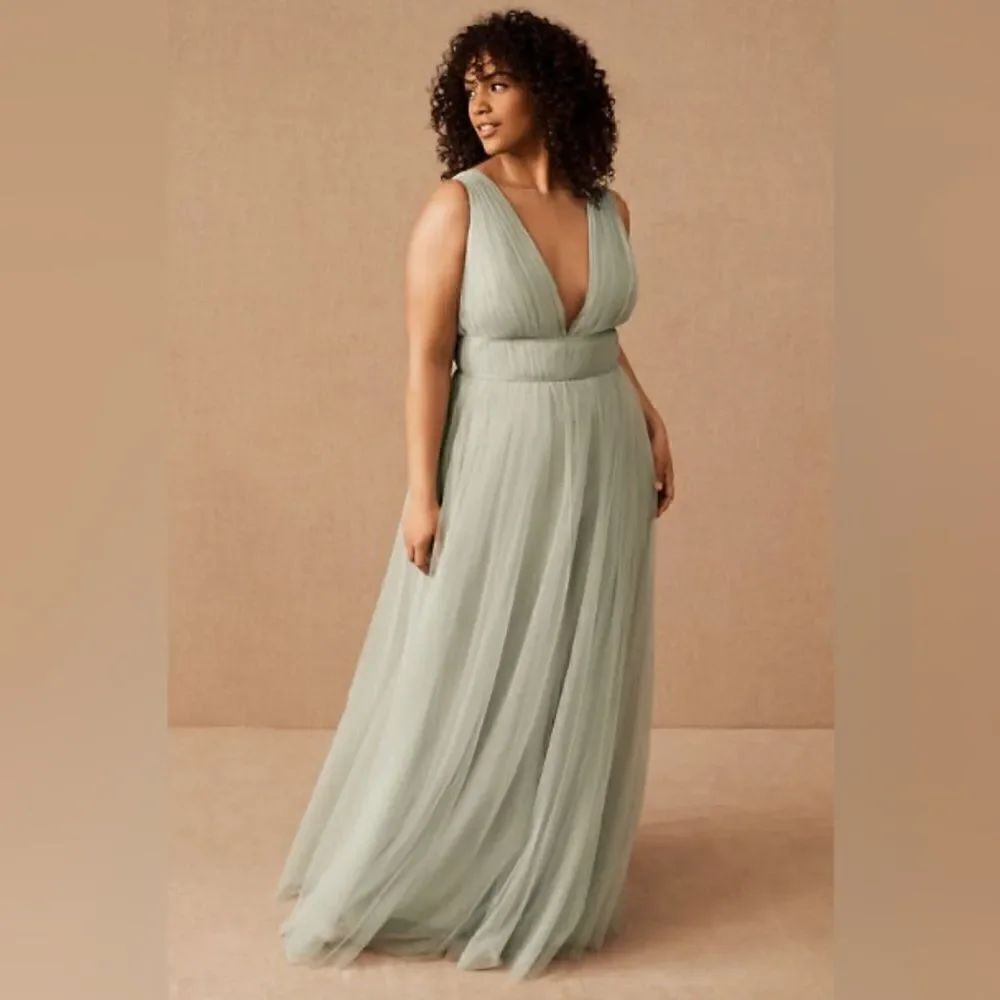 BHLDN - Jenny Yoo Sarita Bridesmiad Dress. Color morning mist